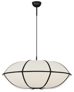 Nova Luce Béžovo-černé závěsné světlo Brera 70 cm