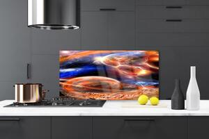Kuchyňský skleněný panel Abstrakce Vesmír 100x50 cm