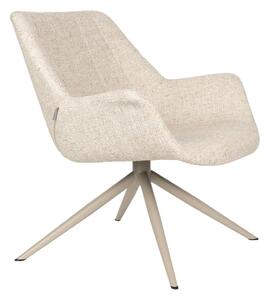 Zuiver Béžové čalouněné otočné lounge křeslo DOULTON