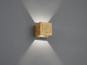 TRIO 223710130 Brad LED nástěnné svítidlo 4W / 430lm 3000K přírodní dřevo, switchdimmer
