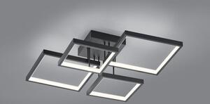 TRIO 627710432 Sorrento LED stropní svítidlo 24W / 2400lm 3000K matné černé, switchdimmer