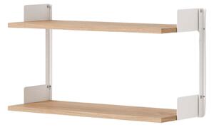 NEW WORKS Policová sestava Wall 450, Oak / White