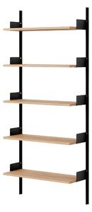 NEW WORKS Policová sestava Wall 1900, Oak / Black