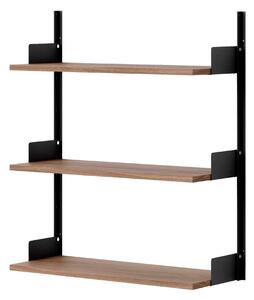 NEW WORKS Policová sestava Wall 900, Walnut / Black