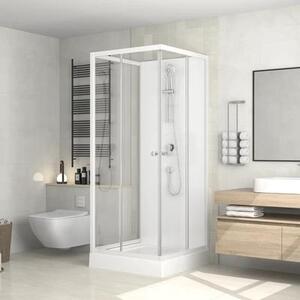 Sprchový box form&style BORA BORA 80x80x195 cm dekor skla transparentní barva profilu bílá