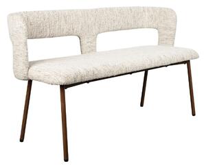 White Label Béžová čalouněná lavice CHELSEA 148 cm