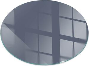 Sklenná podlahová deska pro Fi 100 cm - Krbová deska sklenná - Krbová deska sklenná - Ochranné sklo - Ochranná deska proti jiskrám - Sklenná podlahová deska neholavá - Tepelná ochrana - Ochrana podlahy ze skla - Barva tmav modrá