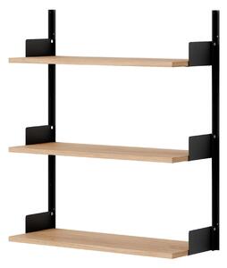 NEW WORKS Policová sestava Wall 900, Oak / Black