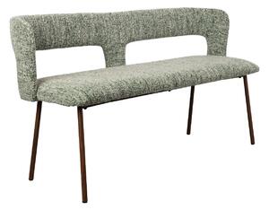 White Label Zelená čalouněná lavice CHELSEA 148 cm