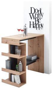 BAROVÝ STŮL, černá, dub artisan, 108/50/103 cm P & B - Barové stoly, Online Only