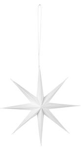 Broste, Vánoční papírová hvězda na zavěšení STAR 15 cm | bílá