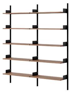 NEW WORKS Policová sestava Library, Walnut / Black