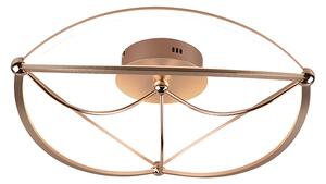 TRIO 621290108 CHARIVARI stropní svítidlo LED D620mm 42W/5100lm 3000K mosaz, switchdimmer