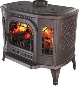 Litinová krbová kamna P7 LB s varnými plotnami - 10,5 kW ECO