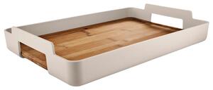 Eva Solo Béžový bambusový servírovací podnos Nordic Kitchen 50 x 34 cm