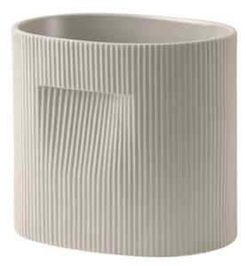 Muuto Květináč Ridge Planter H24, beige