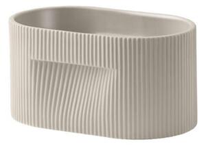 Muuto Květináč Ridge Planter H13, beige