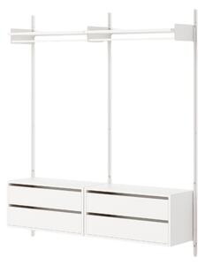 NEW WORKS Policová sestava Wardrobe Cabinets w. Drawers, White / White