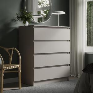 Komoda íka 76 cm se 4 zásuvkami Kamírová úzká devná skí komoda píborník píborník píborník lonice obývací pokoj pedsí kancelá organizér íka 76 cm výka 87 cm
