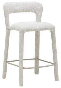 NovaNook Krémová bouclé barová židle Irokiii 65 cm
