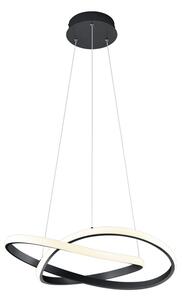 TRIO R32051132 COURSE závěsné svítidlo LED D600mm 27W/2700lm 3000K, matná černá, switchDimmer