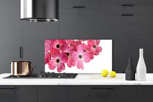 Kuchyňský skleněný panel Květiny 100x50 cm