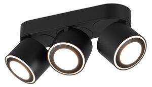 TRIO 652910332 TAURUS stropní/zápustné bodové svítidlo LED 3x3,5W/340lm, 3x1,5W/110lm 3000K matná černá