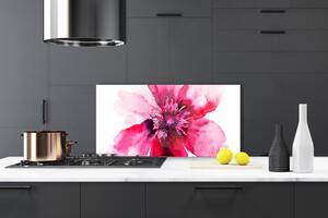 Kuchyňský skleněný panel Květ 125x50 cm