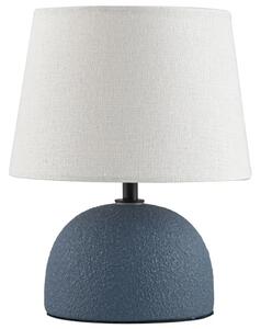 Nova Luce Bílo-modrá keramická stolní lampa Noma