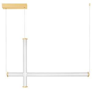 Nova Luce Zlaté závěsné LED světlo Pheme 104 cm