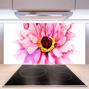 Kuchyňský skleněný panel Květ 120x60 cm