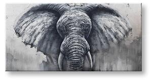 Malovaný nástěnný obraz SLON 1 díl CFA13AN0025SET-E1 - 140x70 cm