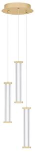 Nova Luce Zlaté závěsné LED světlo Pheme 25 cm