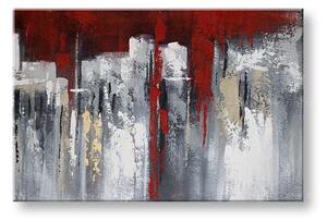 Malovaný obraz na stěnu ABSTRAKT 1 díl 90x60 cm - 90×60 cm / Klasický 2 cm