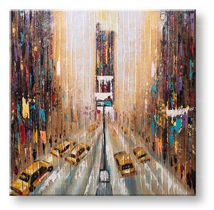 Malovaný nástěnný obraz CITY 1 díl 70x70 cm CFAZH2979E1
