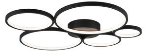 TRIO 622610532 RONDO stropní svítidlo LED 49W/5800lm 3000K černá matná, switchdimmer