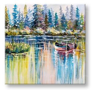 Malovaný obraz na stěnu KRAJINA 1 díl - 60x60 cm - 60×60 cm / Klasický 2 cm