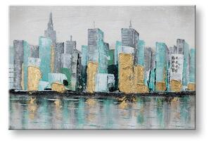 Malovaný nástěnný obraz CITY 1 díl 90x60 cm CFAZH6545E1