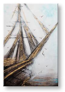 Malovaná nástěnná malba ABSTRAKT 1 díl CWF1099WE1 - 60x90 cm