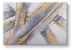Malovaný obraz na stěnu ABSTRAKT 1 díl - 90x60 cm - 90×60 cm / Klasický 2 cm