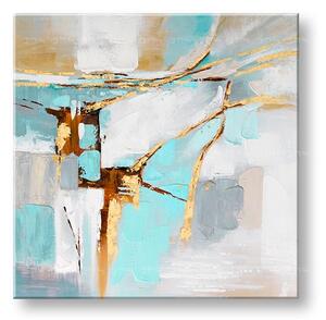 Malovaná nástěnná malba ABSTRAKT 1 díl CWF11044W1E1 - 70x70 cm