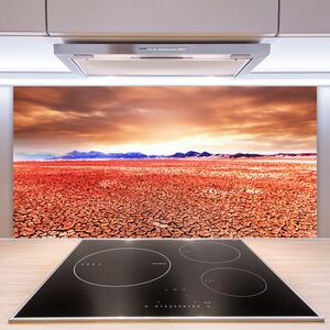Kuchyňský skleněný panel Poušť Krajina 120x60 cm