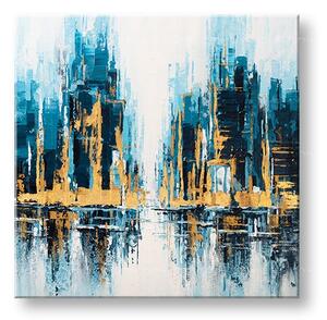 Malovaný nástěnný obraz CITY 1 díl 70x70 cm CFAZH6540E1