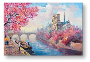 Malovaný obraz na stěnu BENÁTKY 1 díl - 90x60 cm - 90×60 cm / Klasický 2 cm