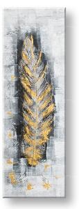 Malovaný nástěnný obraz LIST 1 díl CWF1139LE1 - 40x120 cm