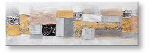 Malovaný obraz na stěnu ABSTRAKT 1 díl 120x40 cm - 120×40 cm / Klasický 2 cm