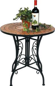 DanDiBo Stolová mozaika Kovový mozaikový stl Ø 60 cm 12001 Zahradní stl Stedomoí Odolný proti povtrnostním vlivm Bistro stl Zahradní stolek s pírodním kamenem