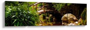 Obraz - Most přes říčku (170x50 cm)
