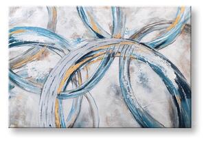Malovaný obraz na stěnu ABSTRAKT 1 díl 120x80 cm - 120×80 cm / Klasický 2 cm