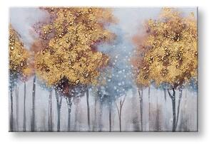 Malovaný obraz na stěnu STROMY 1 díl 90x60 cm - 90×60 cm / Klasický 2 cm